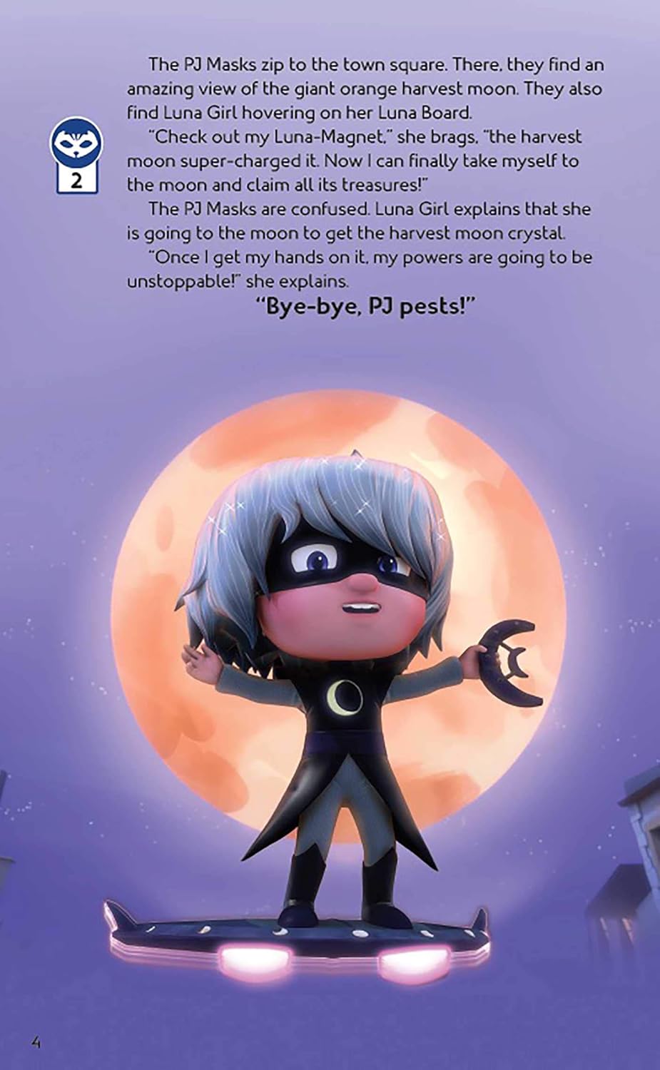 PJ Masks: Super Moon Mission Movie Theater Storybook & Movie Projector - PJ Masks: مهمة القمر الخارق كتاب القصص السينمائي وجهاز عرض الأفلام