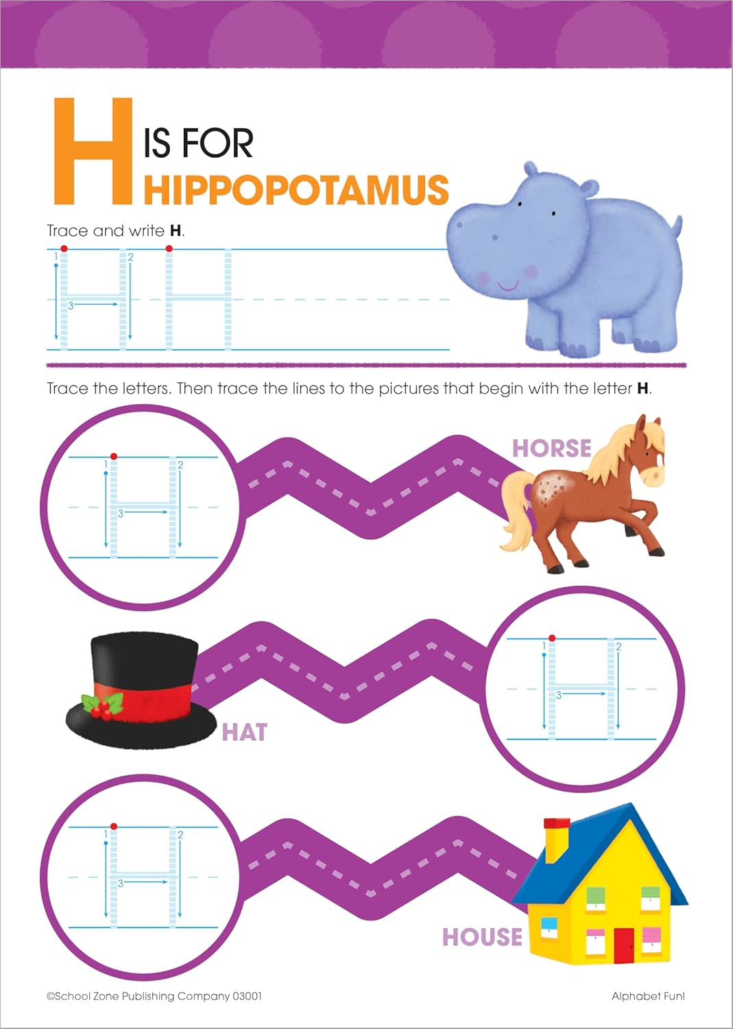 School Zone Alphabet Fun! Write & Reuse Ages 4-6