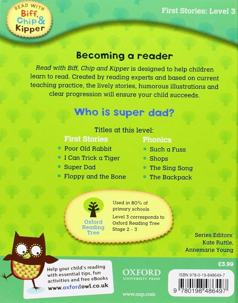 Read With Biff Chip & Kipper HB Lvl 3 - Super Dad (Hardback)