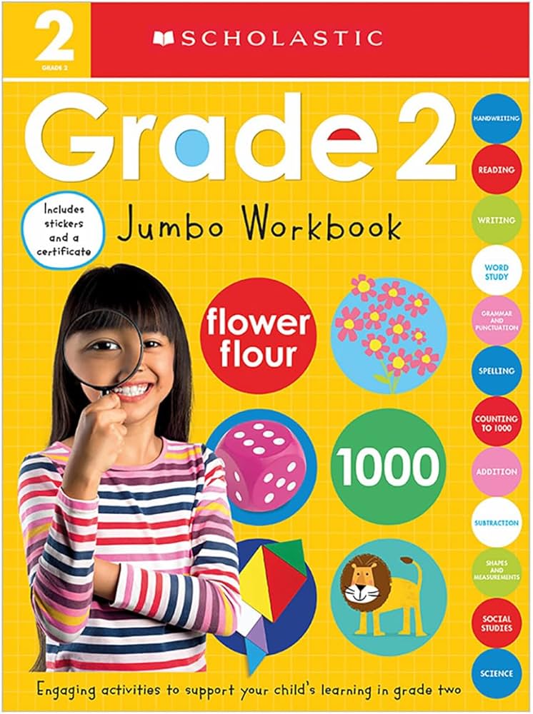 Scholastic Early Learners - Jumbo Workbook Grade 2 - المتعلمون المدرسيون الأوائل - مصنف جامبو، الصف 2