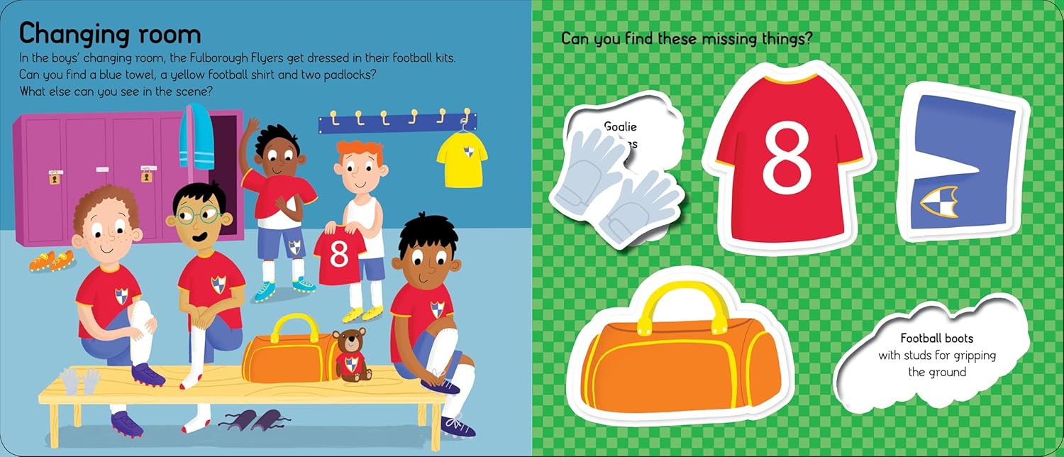 Priddy Books: Let's Pretend Sets -   Football (Book and Puzzle) - كتب بريدي: مجموعات هيا نتظاهر - كرة القدم (كتاب ولغز)