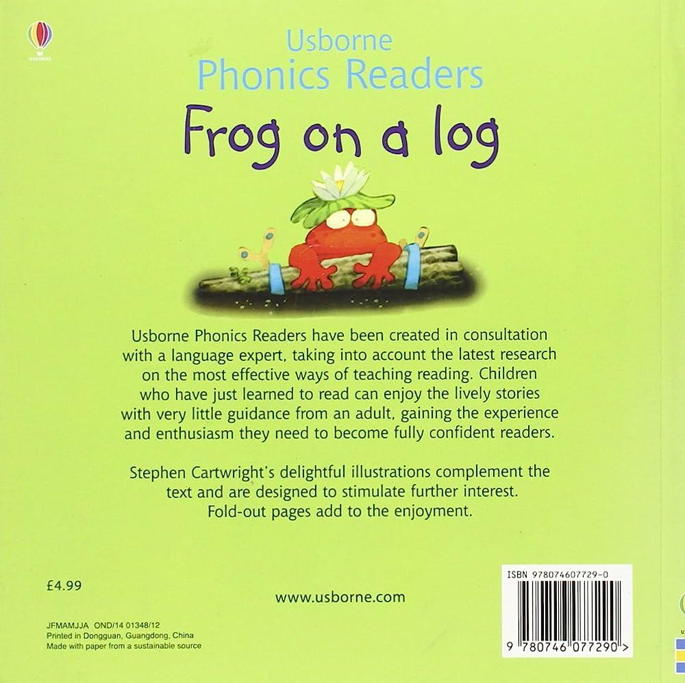 Usborne Phonics Readers - Frog On A Log - Spectrawide Bookstore