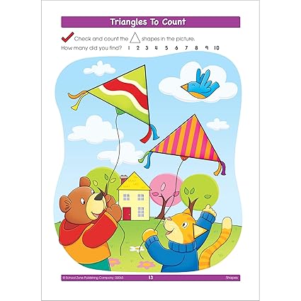 School Zone A Get Ready! Book: Shapes - Ages 3-5