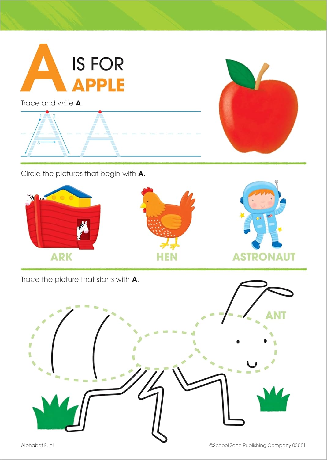 School Zone Alphabet Fun! Write & Reuse Ages 4-6