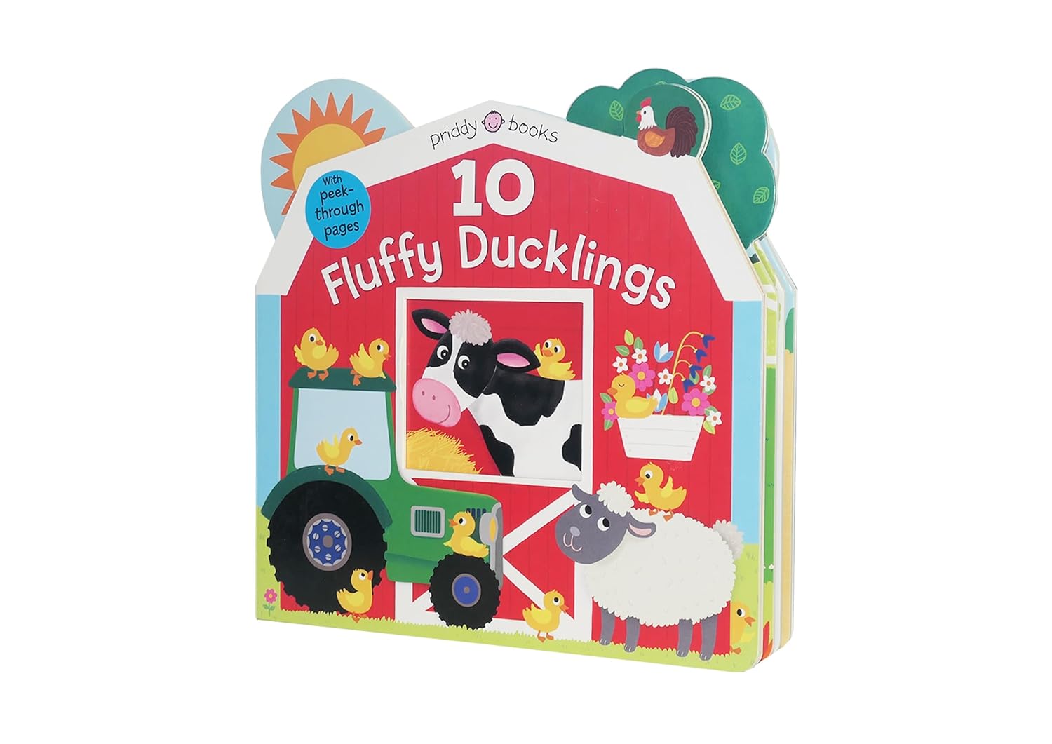 Priddy Books: 10 Fluffy Ducklings - Peek Through Pages - كتب بريدي: 10 بطات رقيقة - تصفح الصفحات