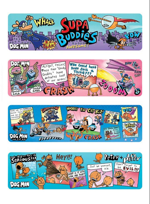 Dog Man: 4 Assorted Bookmark