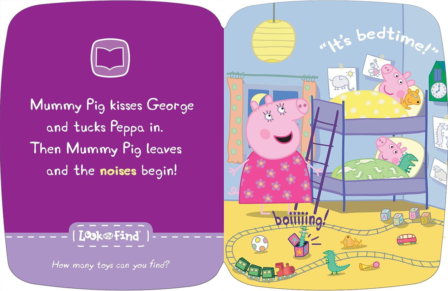 Peppa Pig - Electronic Me Reader Jr and 8 Look and Find Sound Book Library - Peppa Pig - جهاز "مي ريدر جونيور" الإلكتروني ومكتبة كتب "ابحث واكتشف" الصوتية (8 كتب)