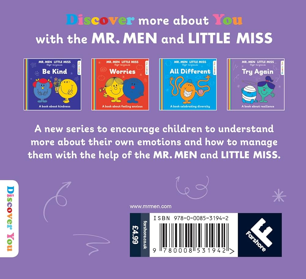 Mini Book - Mr. Men Little Miss - Try Again - A Book About Resilience - كتاب صغير - السيد رجل الآنسة الصغيرة - حاول مرة أخرى - كتاب عن المرونة