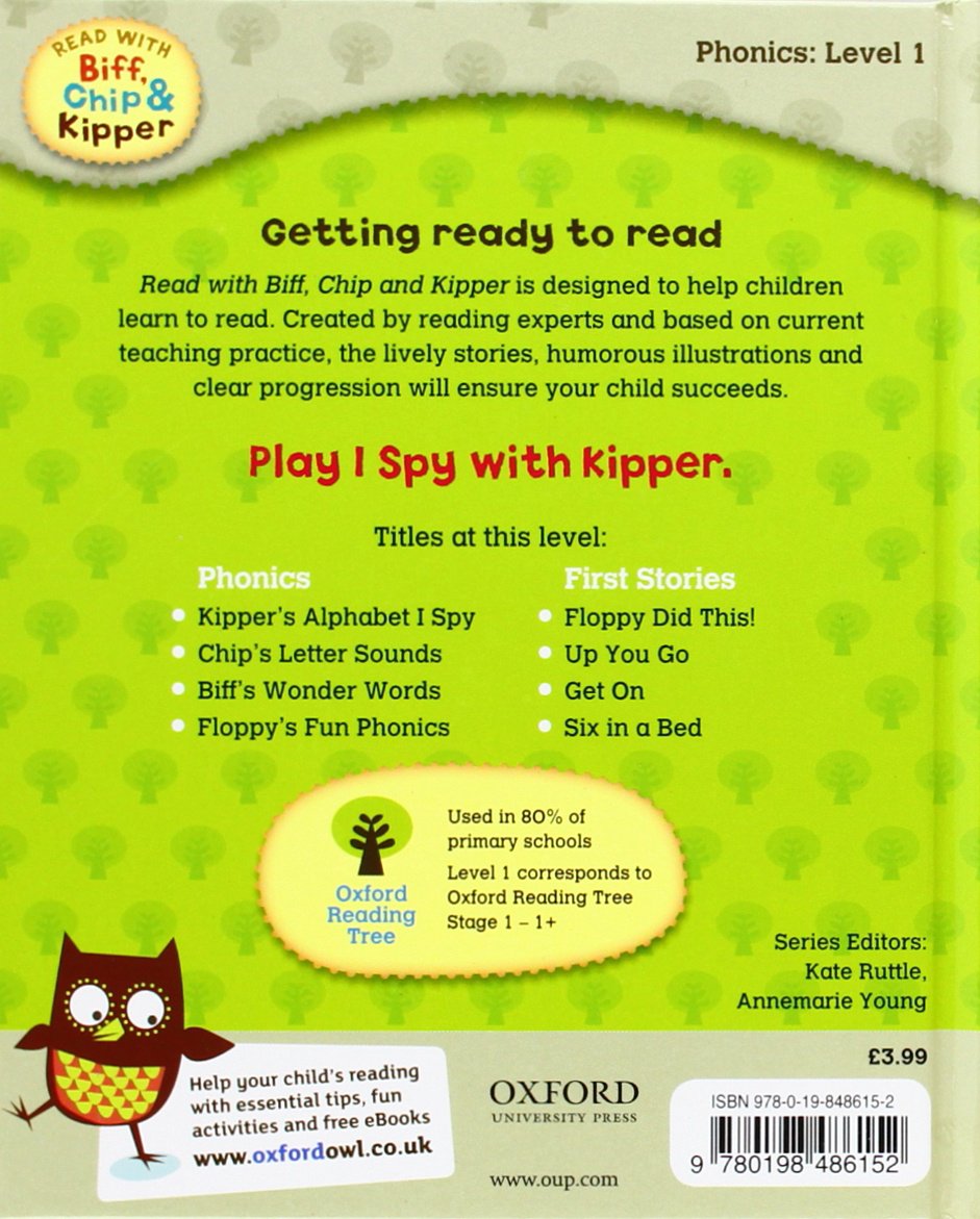 القراءة مع Biff وChip وKipper - المستوى الأول من الصوتيات - أبجدية Kipper التي أتجسس عليها 
