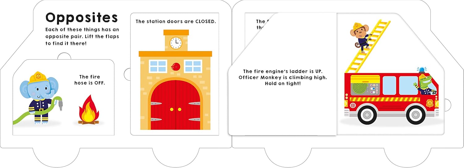 Priddy Books: My Fun Fire Engine - Lift-The-Flaps - Priddy Books: سيارة الإطفاء الممتعة الخاصة بي - ارفع الألسنة