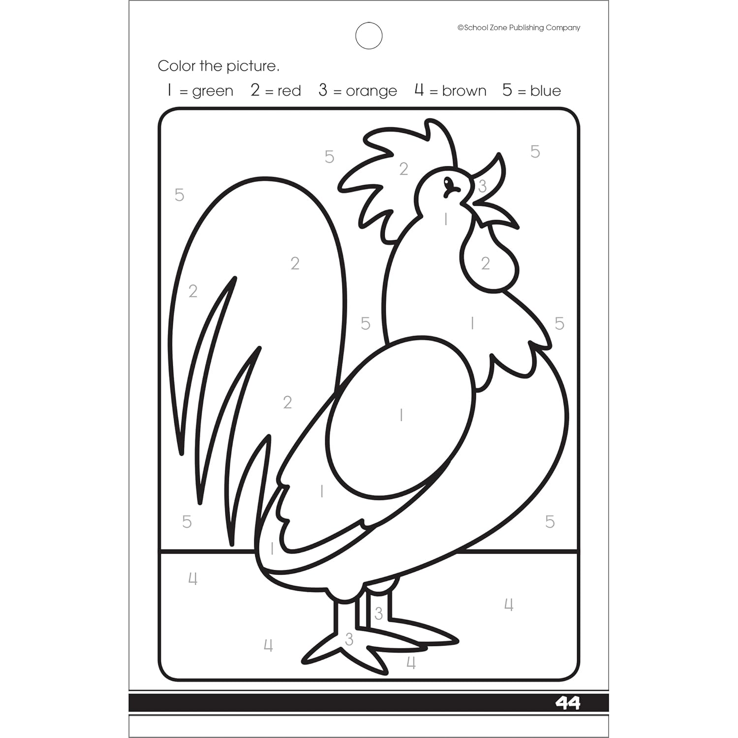 School Zone: My First Coloring Fun Little Busy Book-Color By ABC, 123s And Shapes Age 3-6 - منطقة المدرسة: أول كتاب تلوين ممتع لي - لون حسب الأبجدية والأرقام والأشكال، العمر 3-6 سنوات