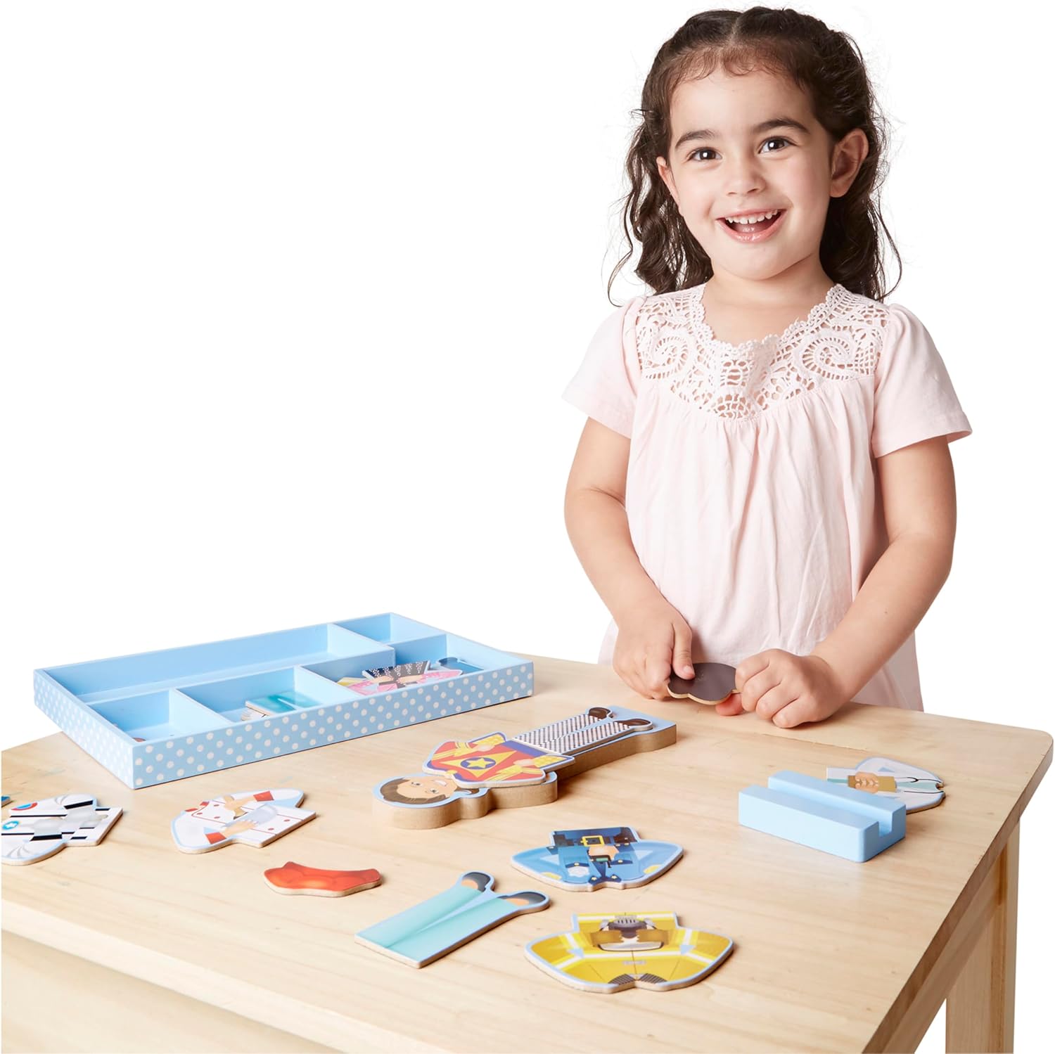 Melissa & Doug: Julia - Magnetic Dress-Up Wooden Doll Pretend Play Set