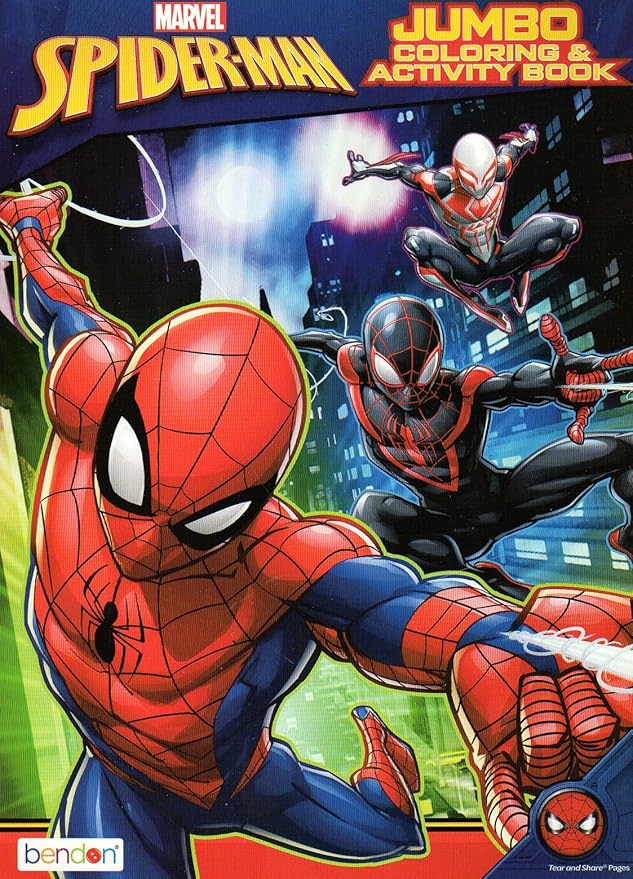 Spider-Man Jumbo Coloring  and Activity