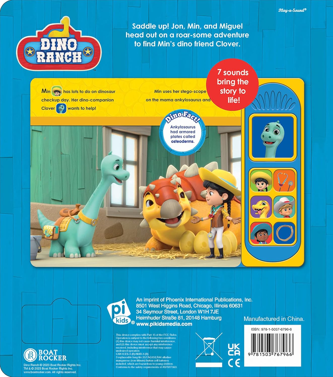 Dino Ranch - مغامرة الديناصورات! كتاب صوتي بسبعة أزرار