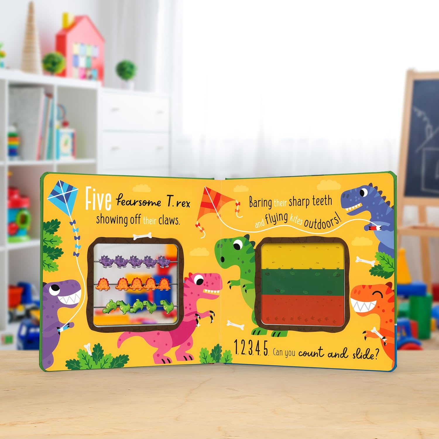 Count And Slide: Dinosaurs with an Amazing Dino Abacus!