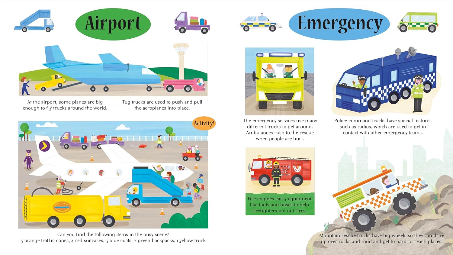 Priddy Books: Trucks - Pop-Up Places - Priddy Books: شاحنات - أماكن منبثقة