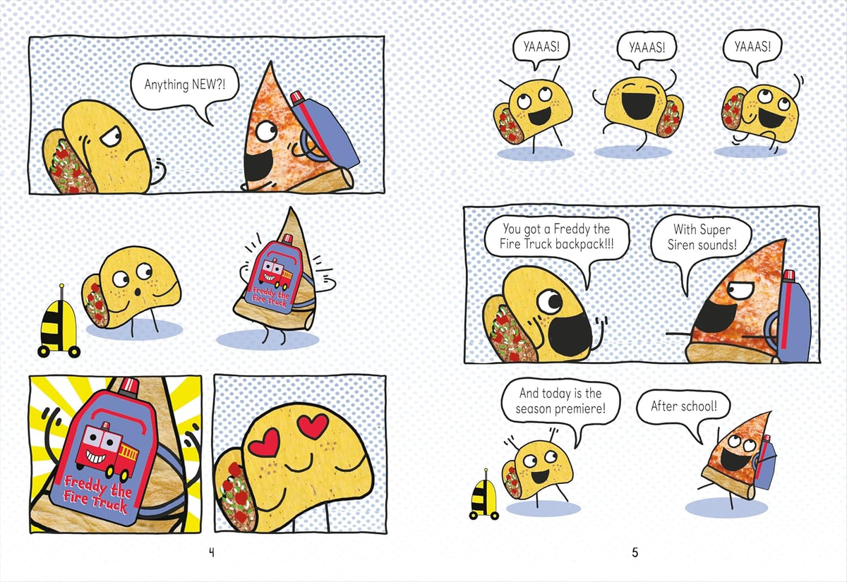 Pizza and Taco Graphic Novel #04: Too Cool for School!