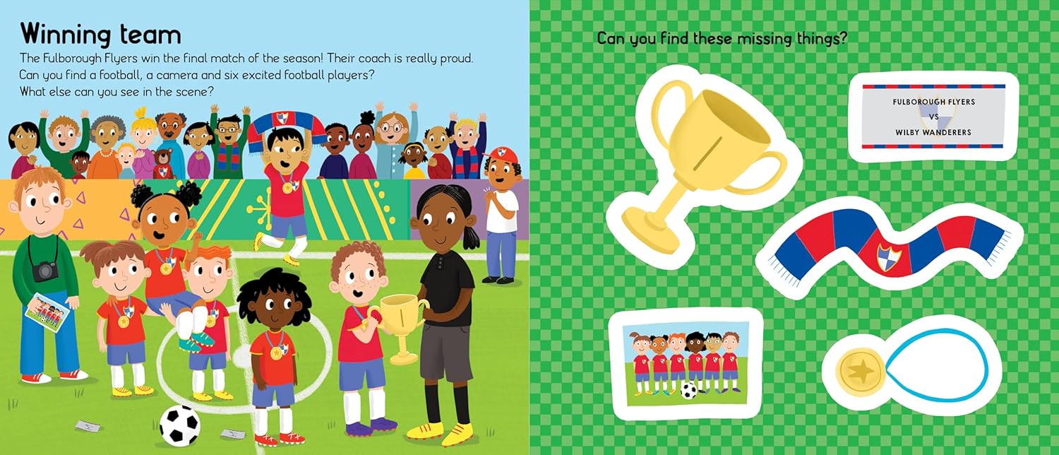 Priddy Books: Let's Pretend Sets -   Football (Book and Puzzle) - كتب بريدي: مجموعات هيا نتظاهر - كرة القدم (كتاب ولغز)
