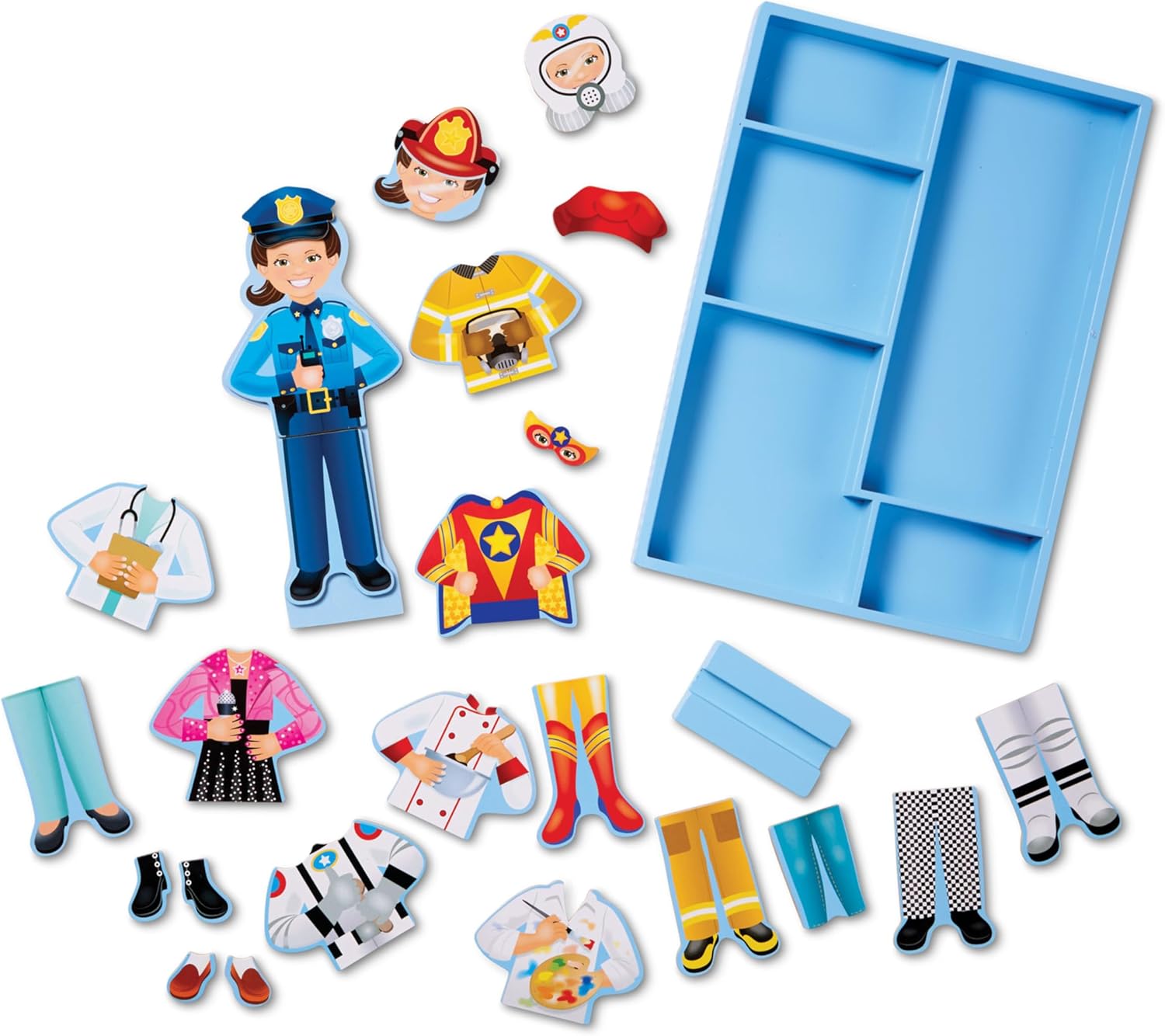 Melissa & Doug: Julia - Magnetic Dress-Up Wooden Doll Pretend Play Set