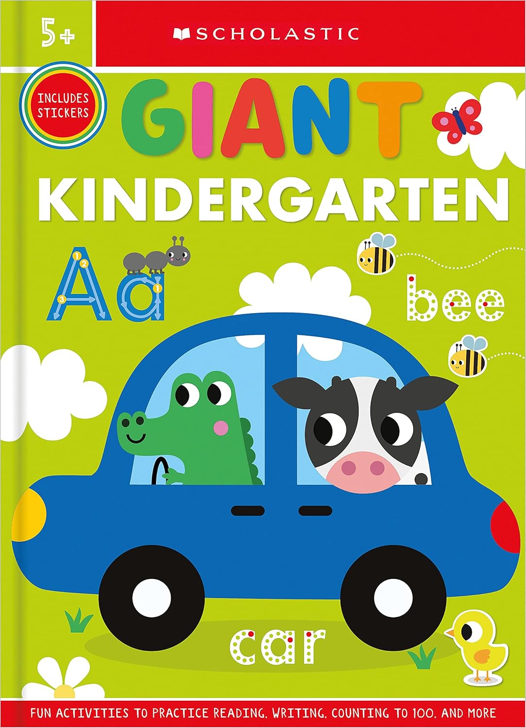 Scholastic - Giant Kindergarten Workbook 5+ - سكولاستيك - كتاب عمل رياض الأطفال العملاق 5+