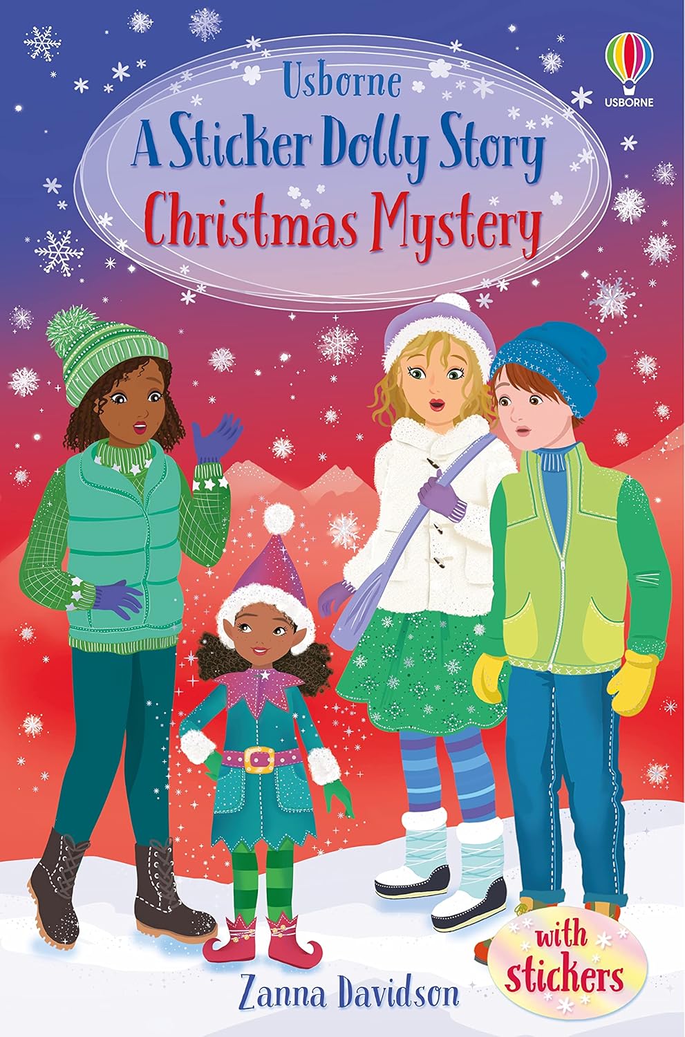 Usborne A Sticker Dolly Stories #09: Christmas Mystery - A Princess Dolls Story
