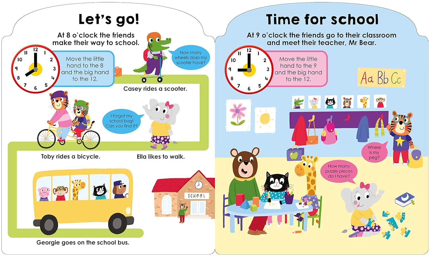Priddy Learning: My First - Clock Book - Priddy Learning: كتاب ساعتي الأول