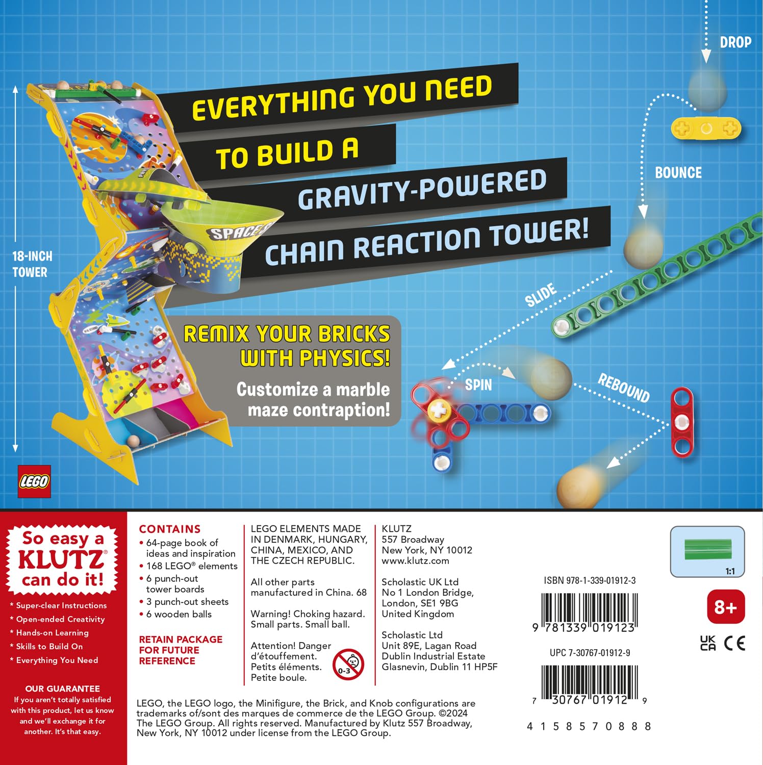 Klutz LEGO: Gravity Drop - صمم وابنِ سلسلة ردود فعل 2
