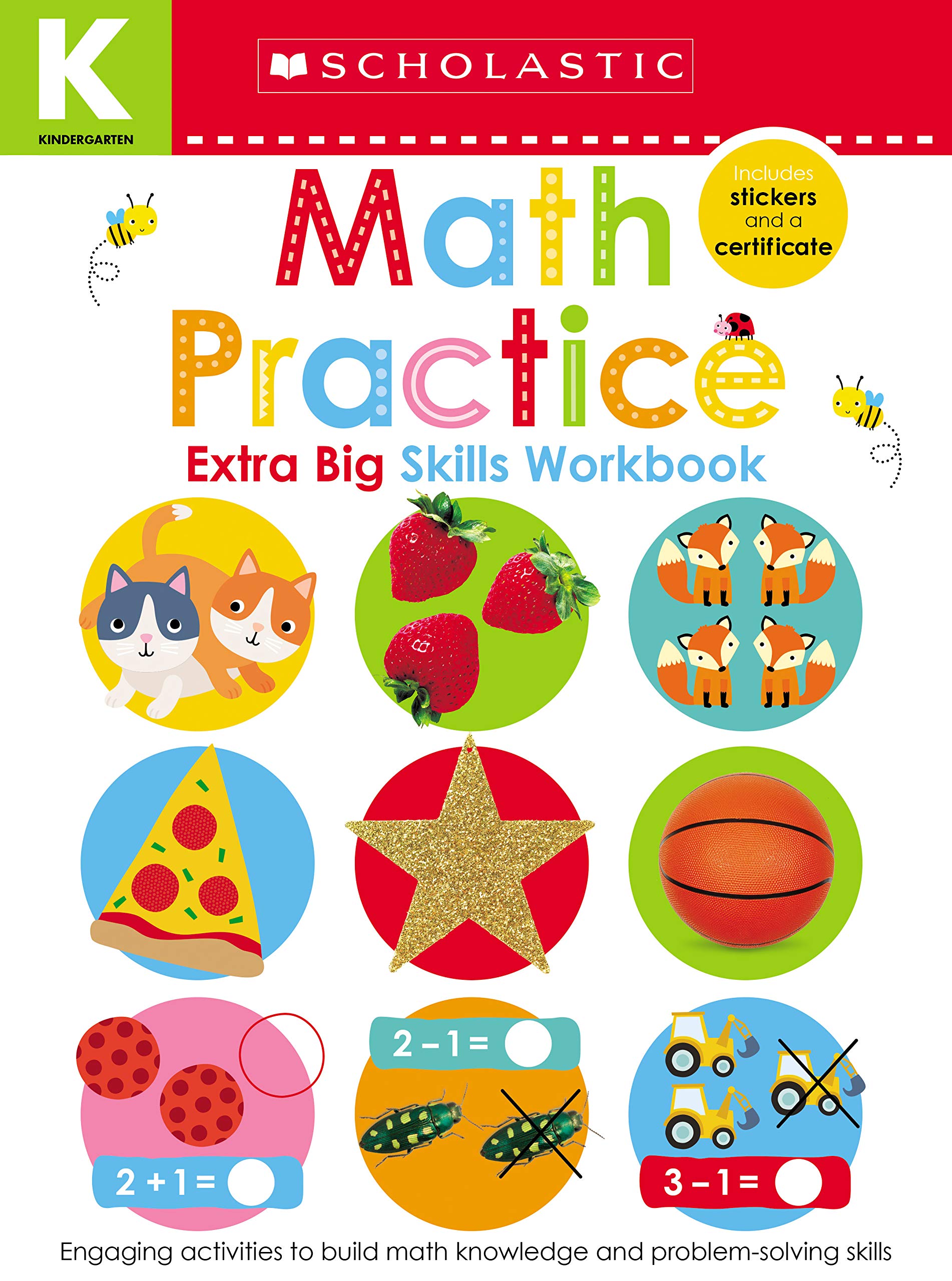 Scholastic Early Learners - Extra Big Skills Workbook - Math Practice Kindergarten Workbook - Scholastic Early Learners - كتاب مهارات كبيرة إضافية - كتاب تدريب رياضيات لمرحلة رياض الأطفال