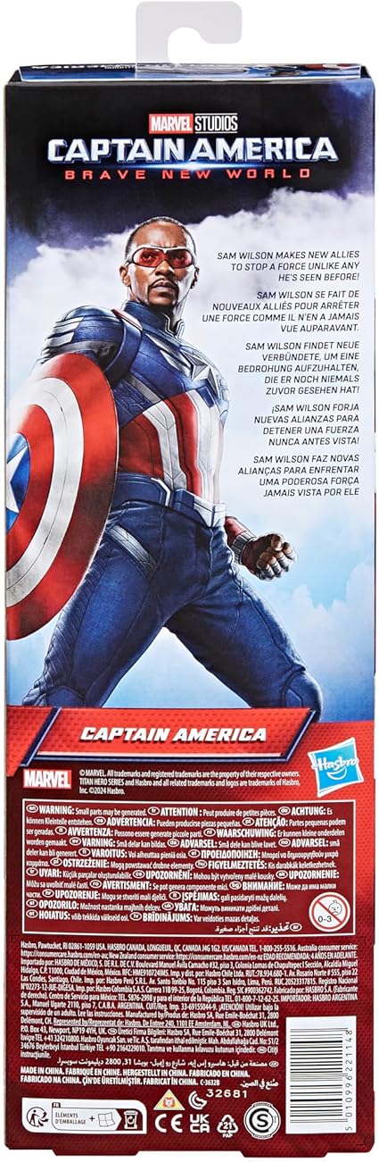 Marvel Avengers: Captain America Brave New World - Titan Hero Series - مارفل أفنجرز: كابتن أمريكا عالم جديد شجاع - سلسلة أبطال تايتن