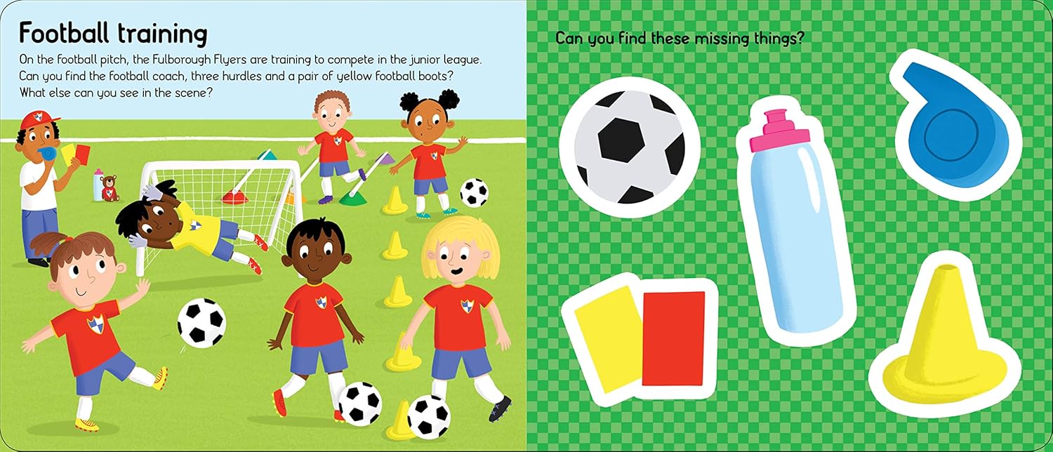 Priddy Books: Let's Pretend Sets -   Football (Book and Puzzle) - كتب بريدي: مجموعات هيا نتظاهر - كرة القدم (كتاب ولغز)