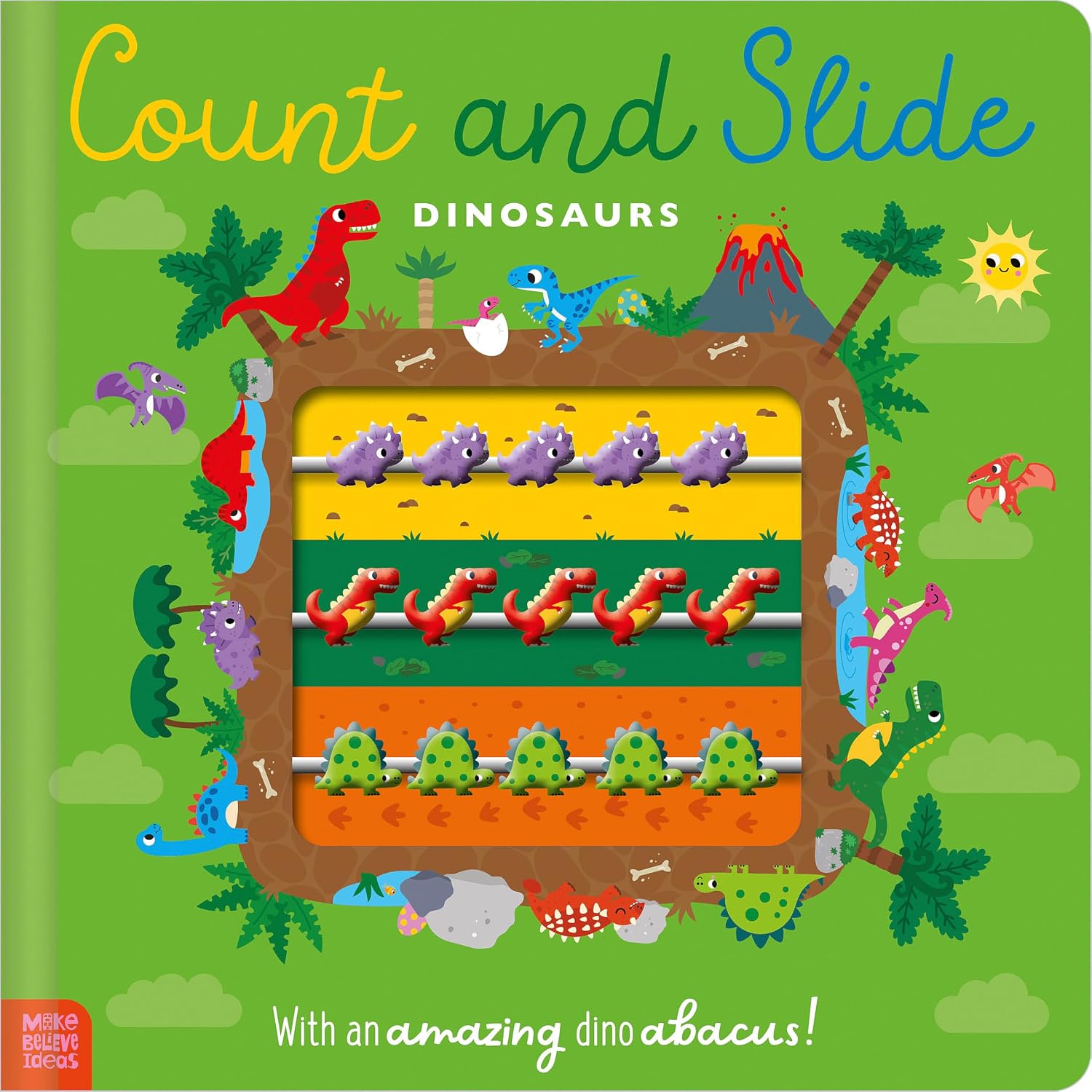 Count And Slide: Dinosaurs with an Amazing Dino Abacus!