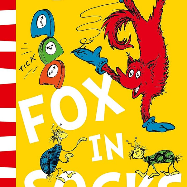 大人気Dr Seuss自立式フリップ学習 Dr. Seuss Makes Reading FUN! - FOX IN SOCKS - الدكتور سوس يجعل القراءة