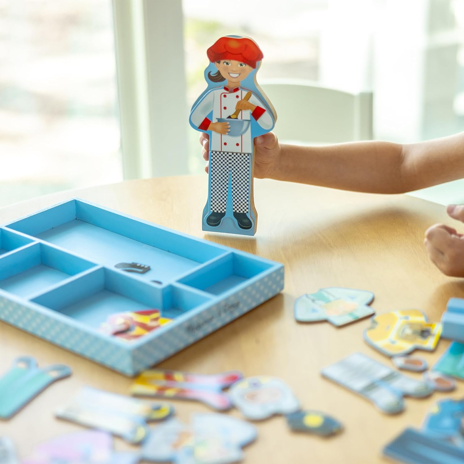 Melissa & Doug: Julia - Magnetic Dress-Up Wooden Doll Pretend Play Set