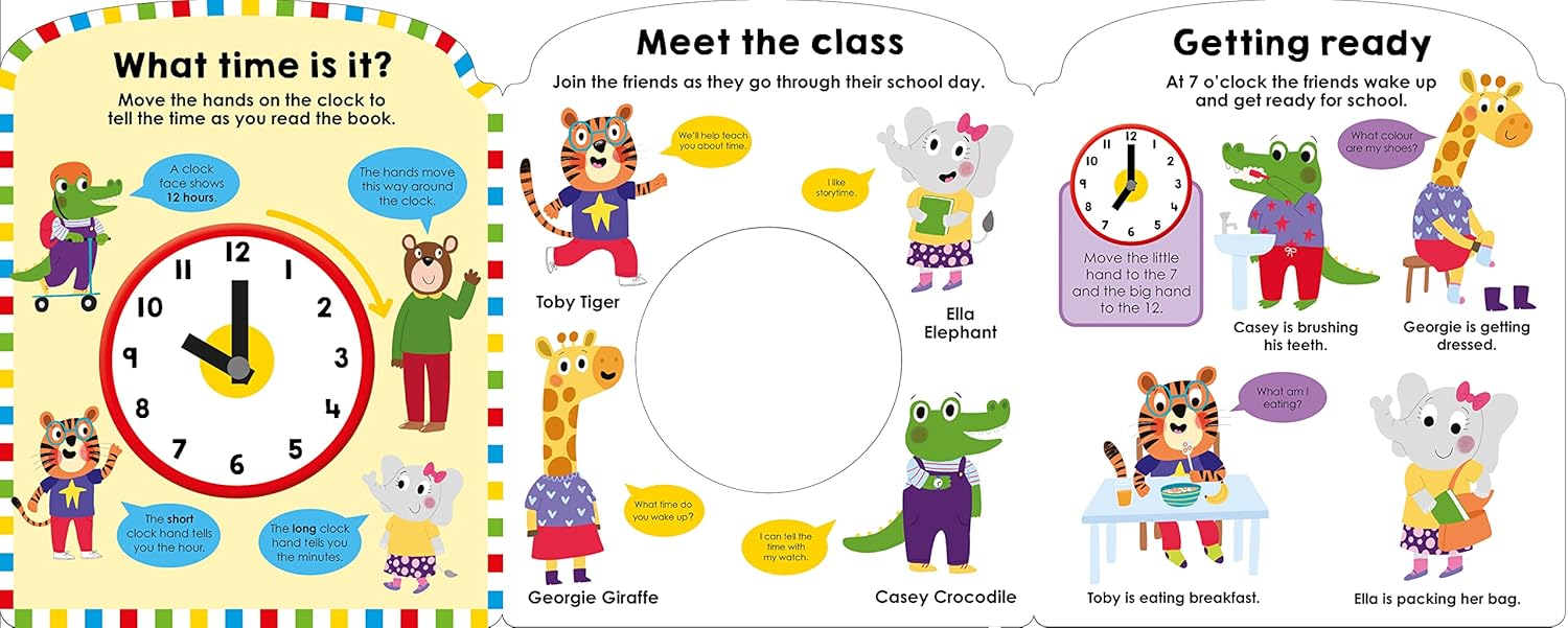 Priddy Learning: My First - Clock Book - Priddy Learning: كتاب ساعتي الأول