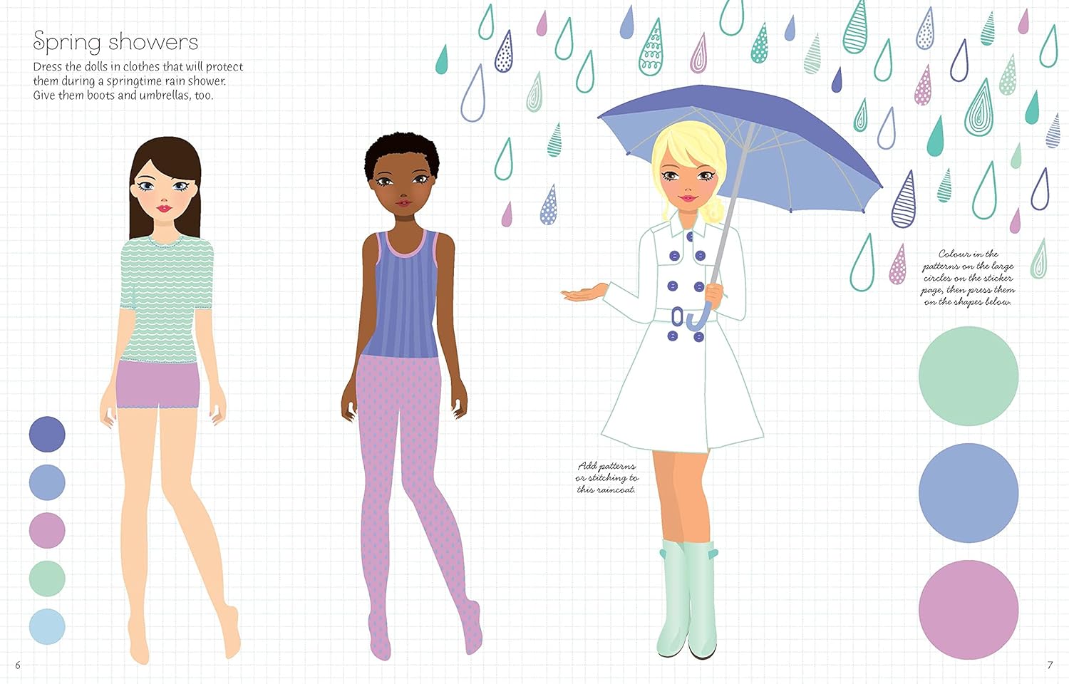 Usborne Activities - Sticker Dolly Dressing Fashion Designer Summer and Winter Collections - أنشطة Usborne - مجموعات الصيف والشتاء لمصممة أزياء Dolly Dressing