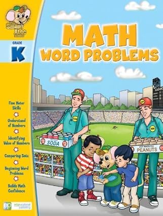 Smart Alec series: Math Word Problems Grade K - سلسلة أليك الذكي: مسائل الرياضيات اللفظية للمستوى التمهيدي