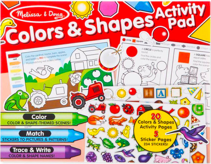 Melissa & Doug Color & Shape Sticker Pad
