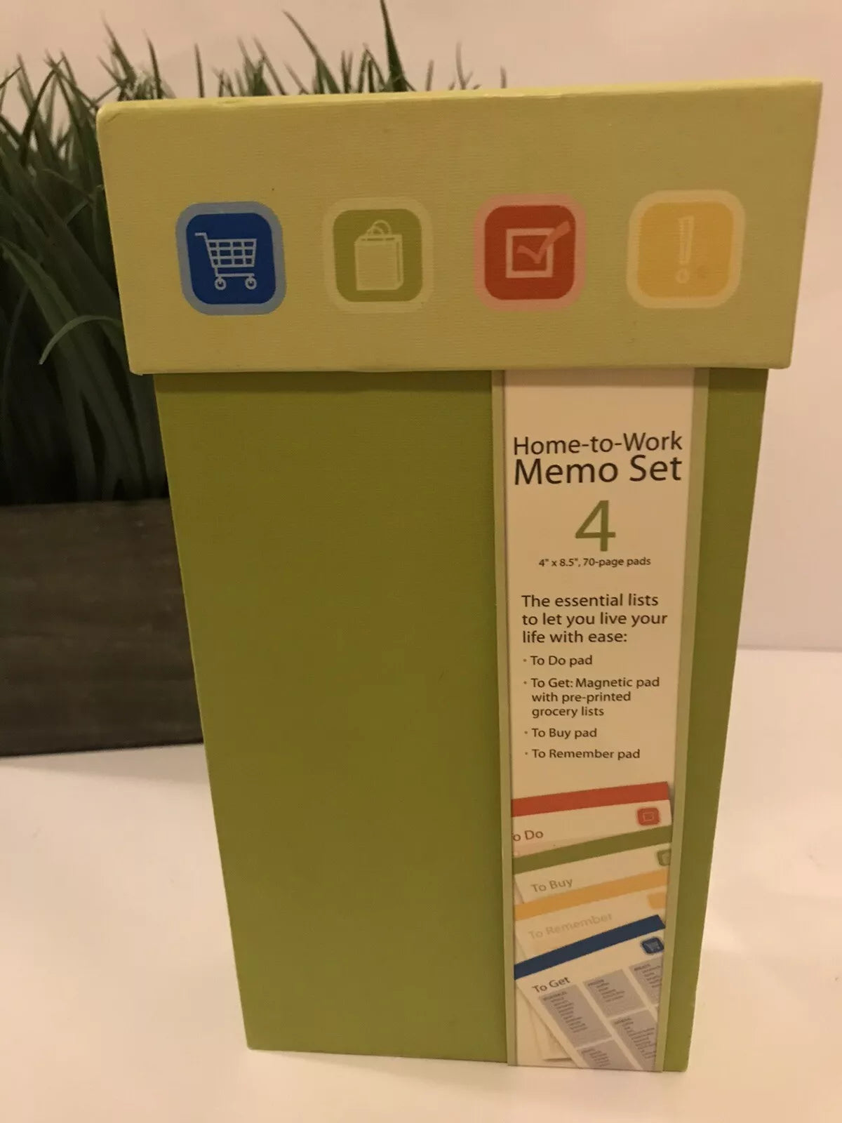 Home to Work Memo Set 4 Gift Box Pads