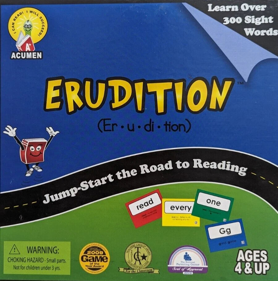 Er•U•Di•Tion Board Game Erudition Sight Word Edition