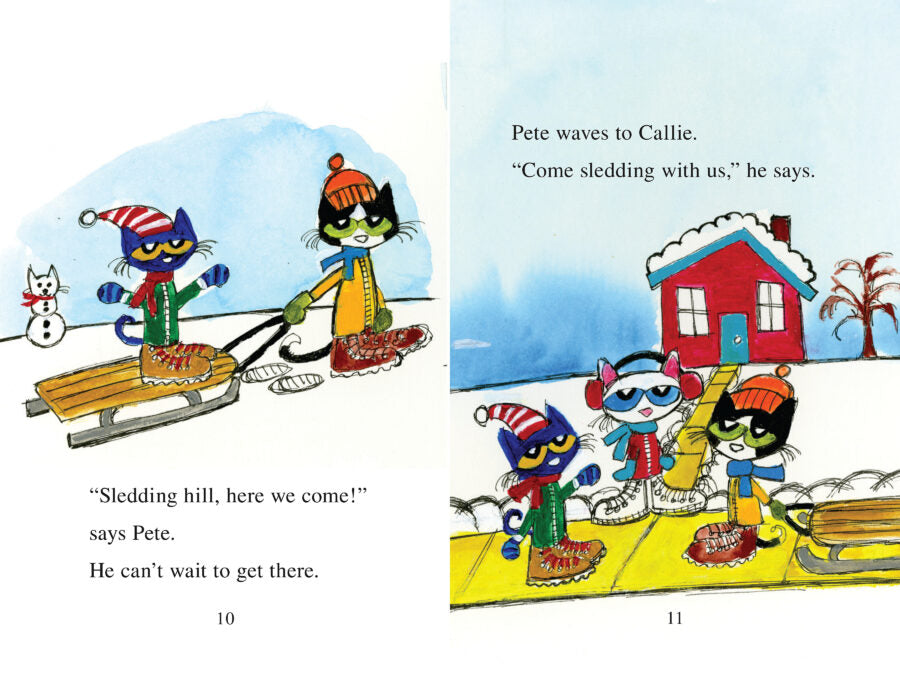 I Can Read! Pete The Cat - Snow Daze - A Winter and Holiday Book- My First Reading