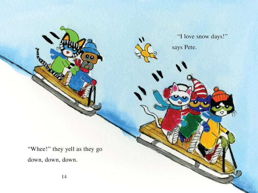 I Can Read! Pete The Cat - Snow Daze - A Winter and Holiday Book- My First Reading