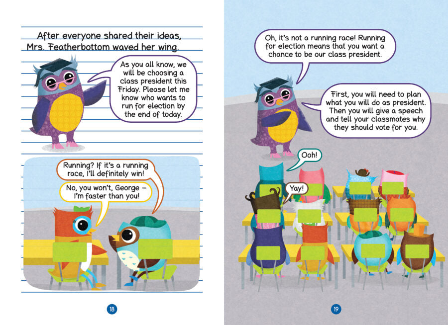 Owl Diaries #19 - Eva For President - A Branches Book - يوميات البومة #01 - مهرجان قمة شجرة إيفا - كتاب الفروع