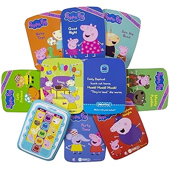 Peppa Pig - Electronic Me Reader Jr and 8 Look and Find Sound Book Library - Peppa Pig - جهاز "مي ريدر جونيور" الإلكتروني ومكتبة كتب "ابحث واكتشف" الصوتية (8 كتب)