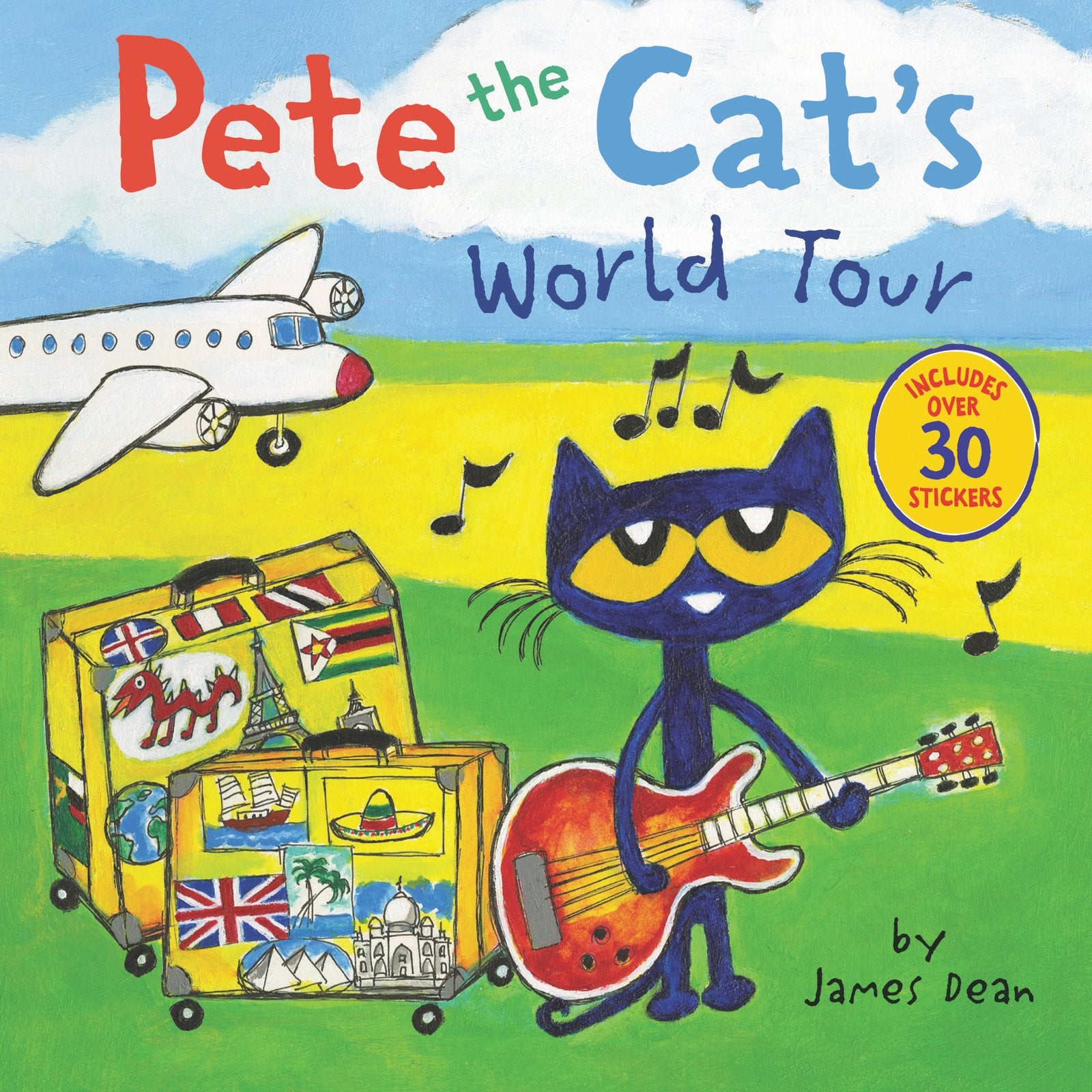 Pete the Cat - Pete the Cat's World Tour (Includes Over 30 Stickers!) - بيت القطة وموسيقى البلوز وقت النوم