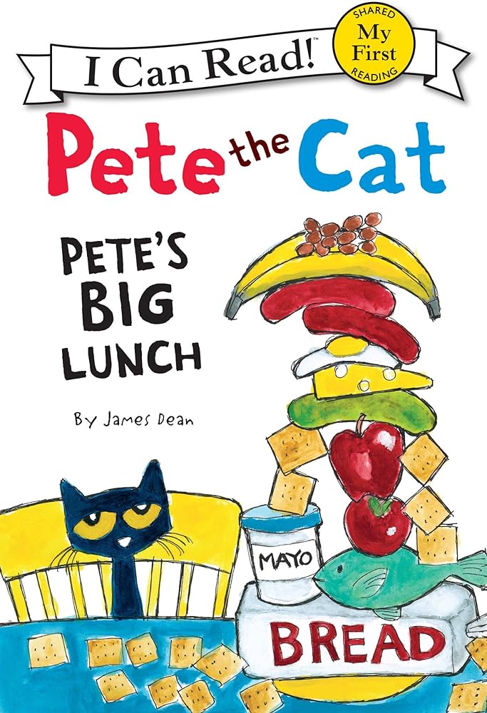 I Can Read! Pete The Cat - Pete's Big Lunch - My First Reading - أنا أستطيع القراءة! - بيت القط - حيوان أليف لبيت