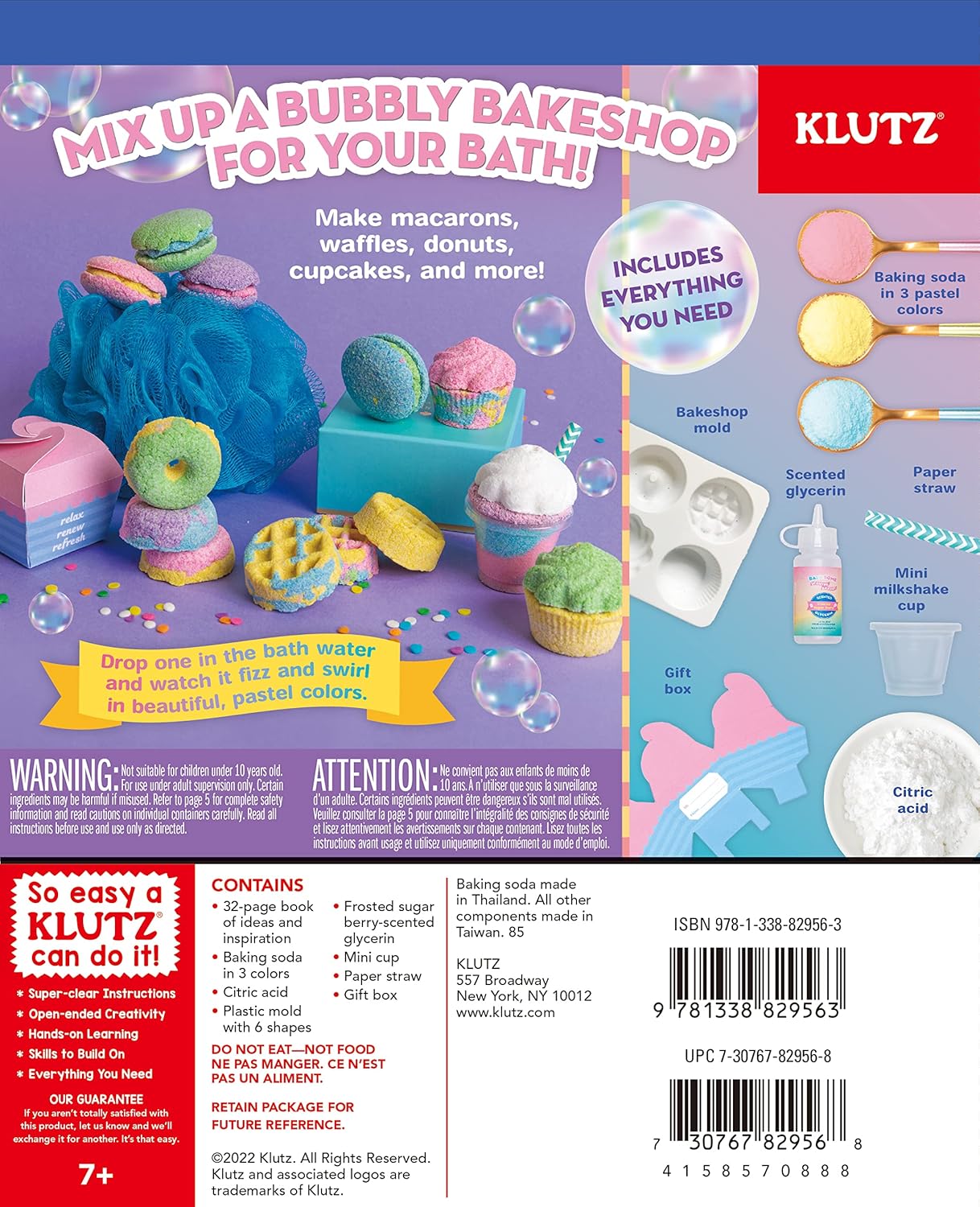 Klutz: Bath Bomb Scented Bakery - Book And Creative Kit