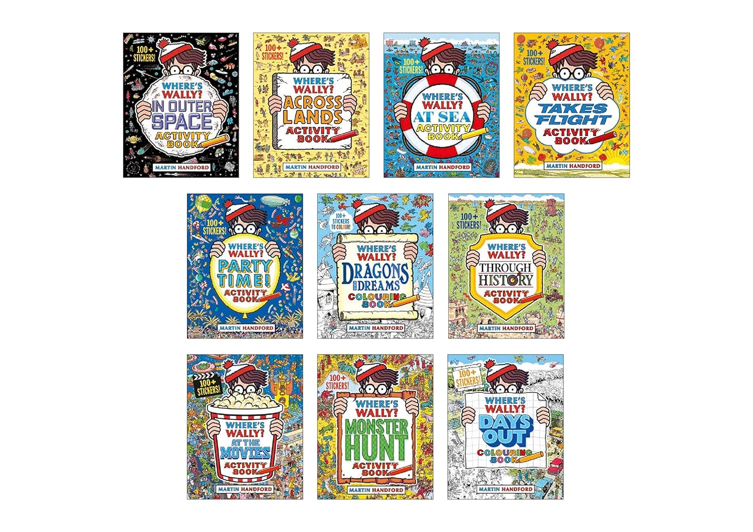 Where's Wally? Days Out - Colouring Book - أين والي؟ أيام في الخارج - كتاب تلوين
