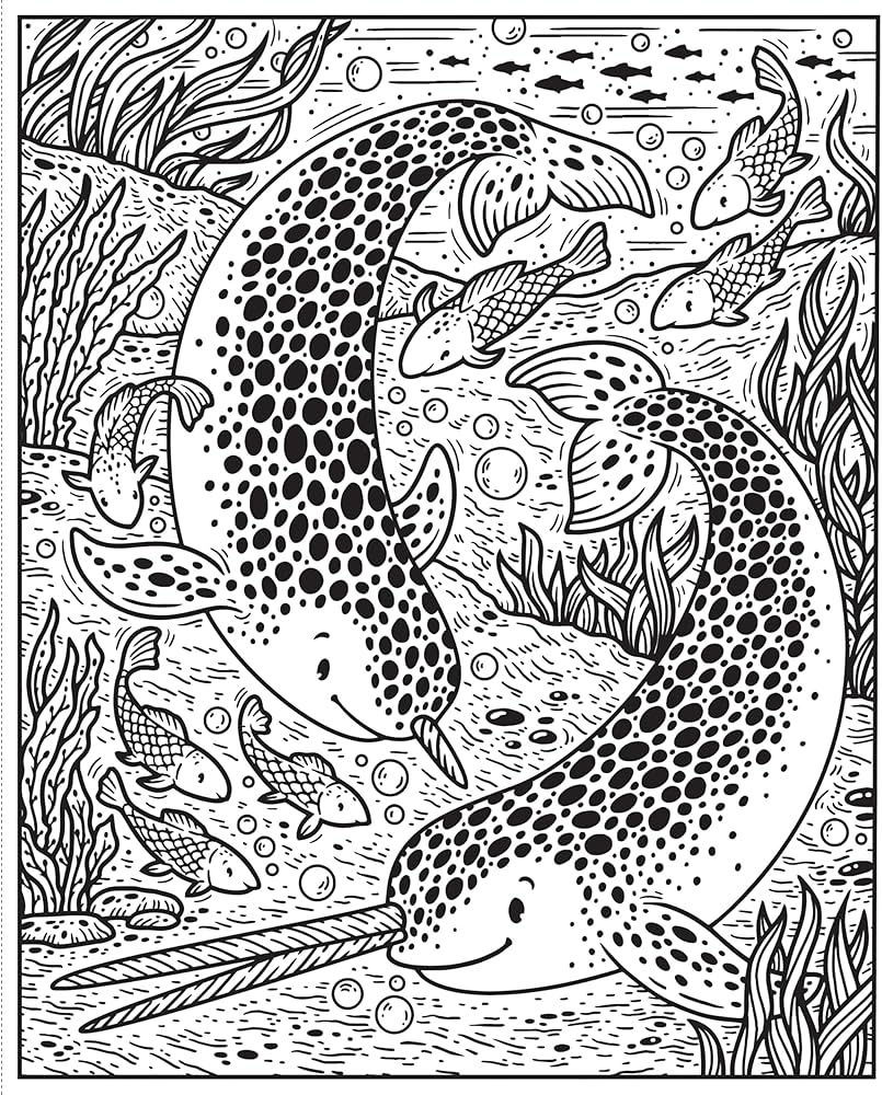 USBORNE - Narwhals and Other Sea Magic Painting Book