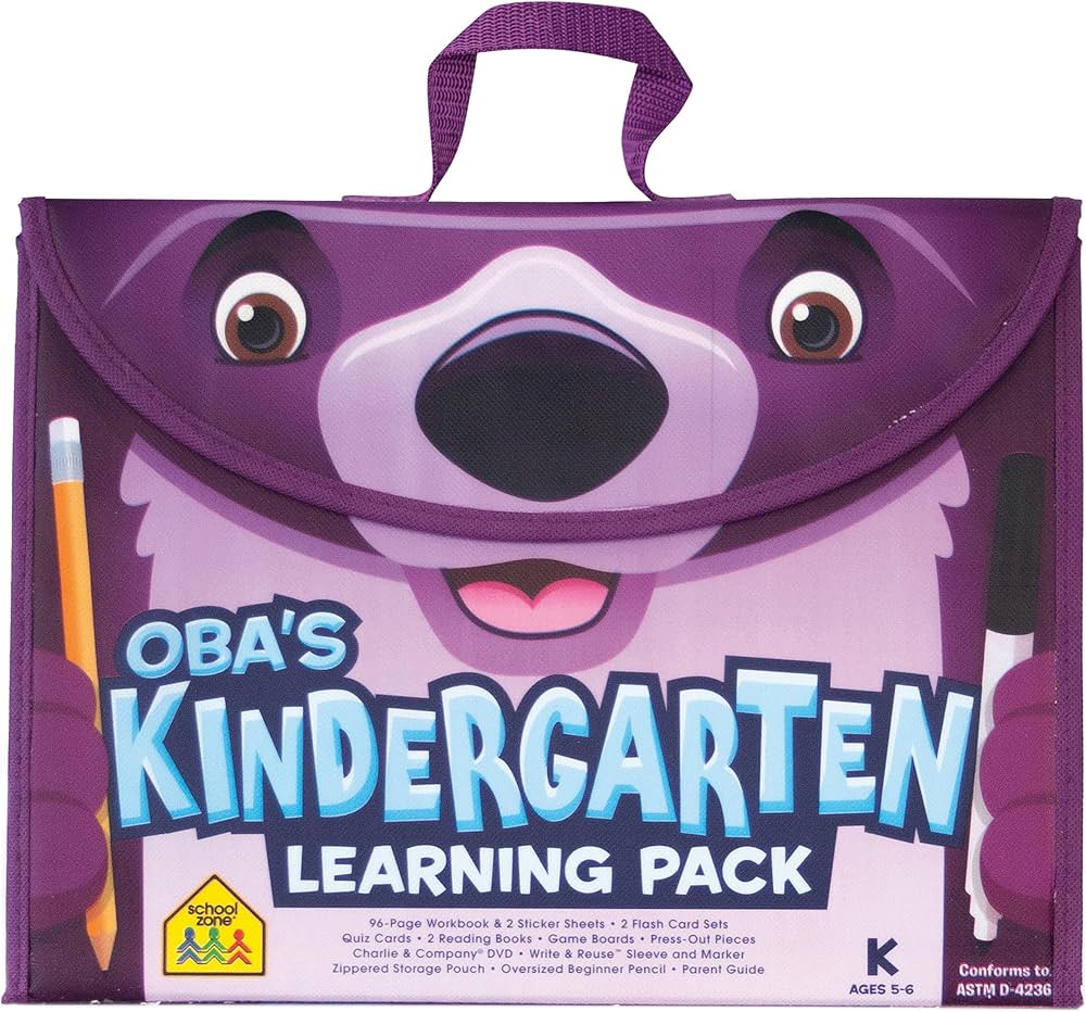 School Zone: Oba's Kindergarten Learning Pack - Age 5-6