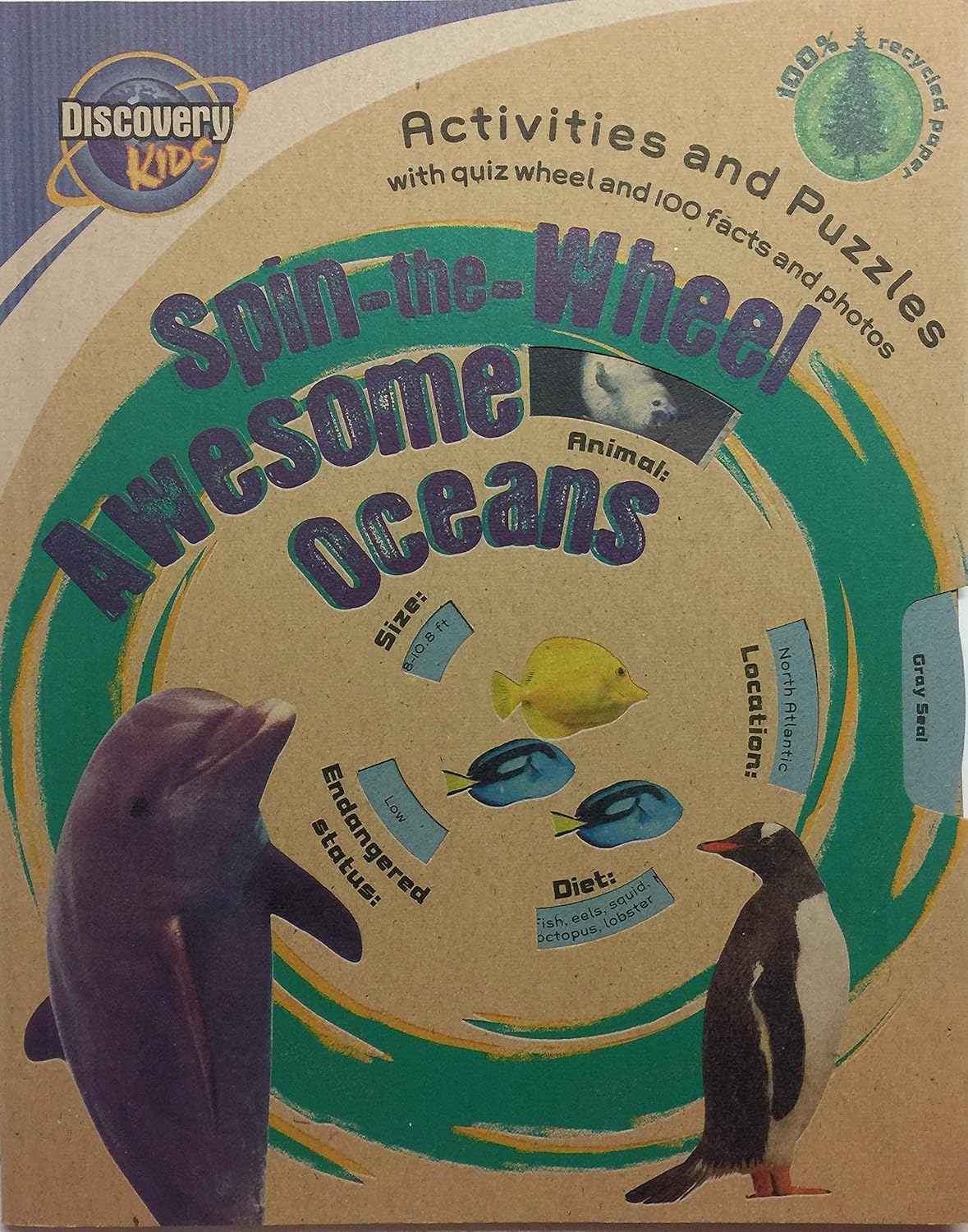 Discovery Kids: Spin The Wheel Awesome Oceans (Discovery Brown Paper)